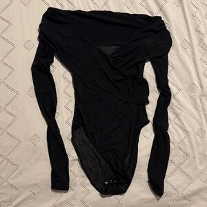 Urban Outfitters Black Off-Shoulder Bodysuit